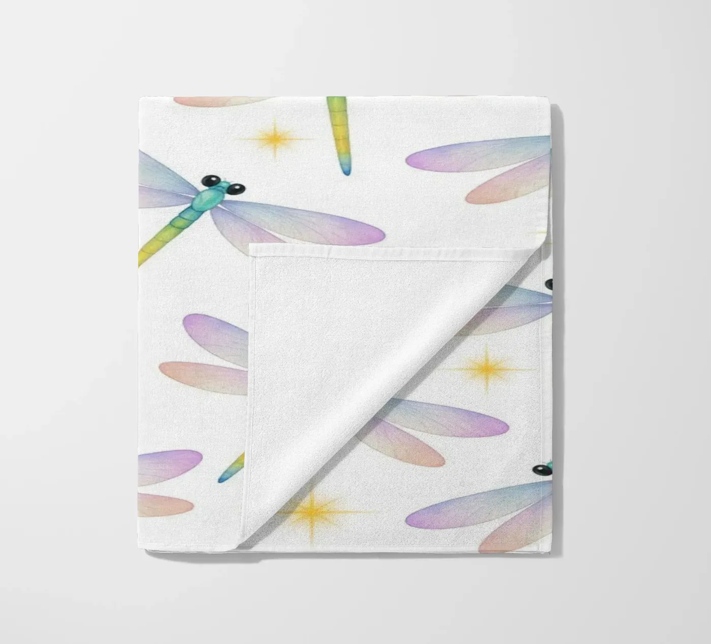 Dragonflies pattern telo mare da Happypatterns
