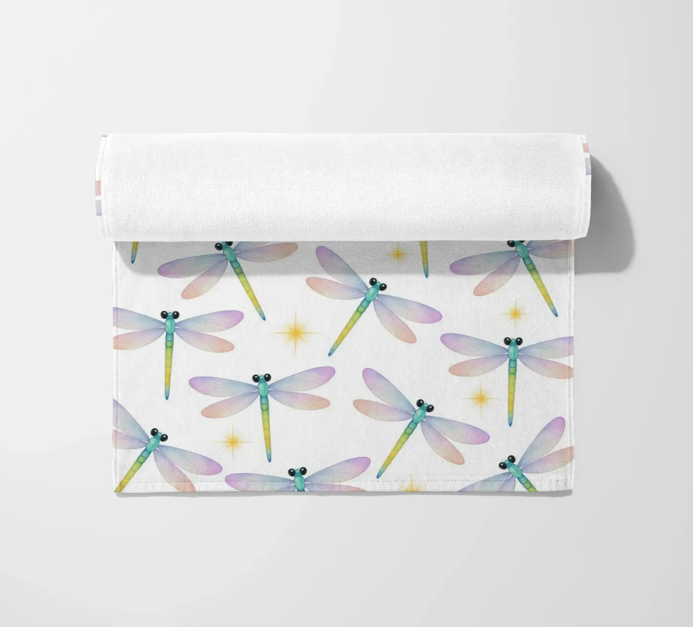Dragonflies pattern telo mare da Happypatterns