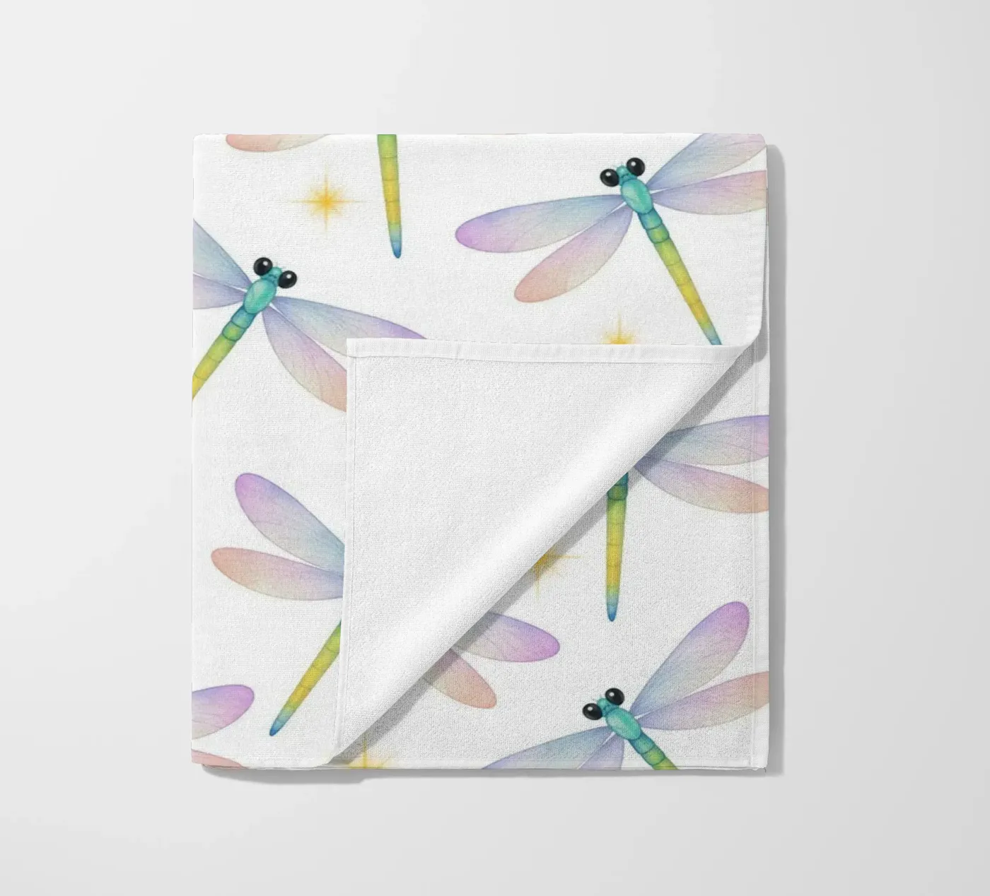 Dragonflies pattern telo mare da Happypatterns