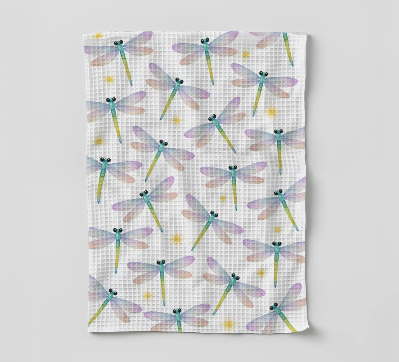 Dragonflies pattern Geschirrtuch von Happypatterns