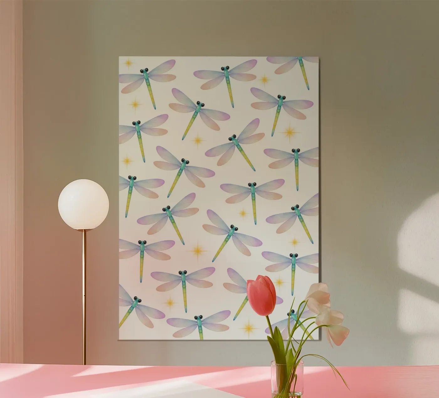 Dragonflies pattern forex-plaat van Happypatterns
