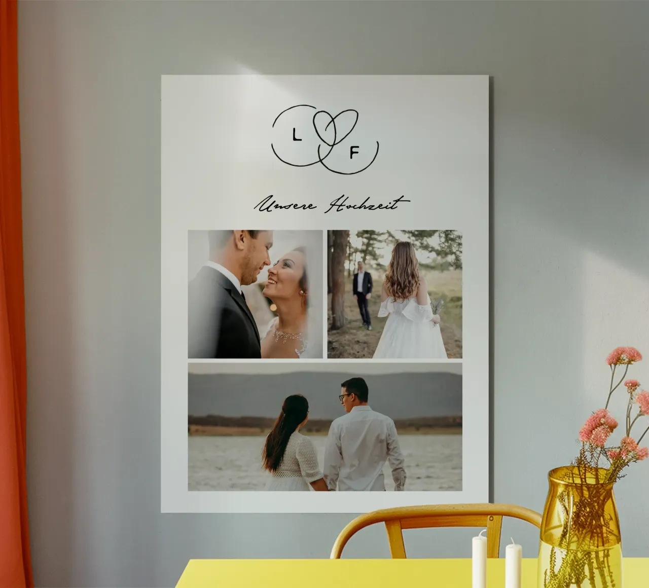 Cuore eterno alluminio dibond da Kartenliebe