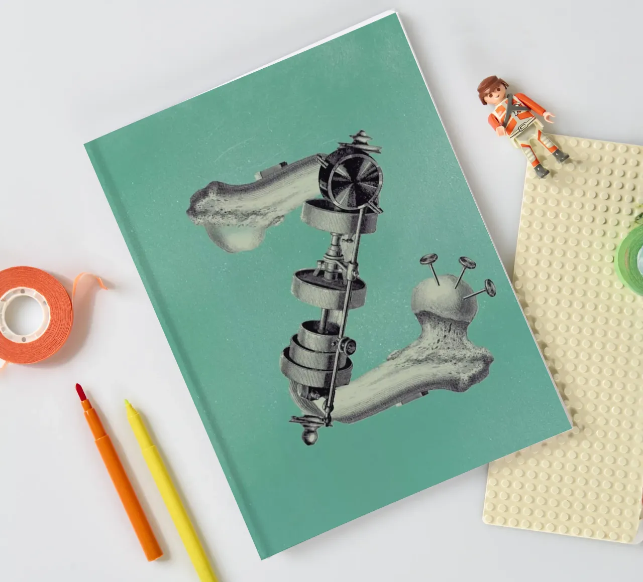 Steampunk Alphabet Letter Z notebook by Birgit Palma