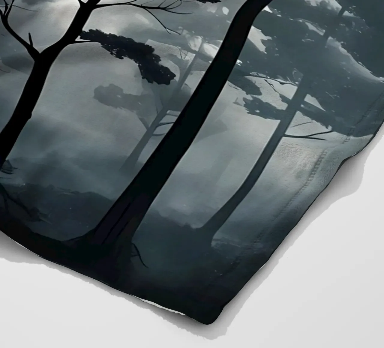Pini nebbiosi coperta in pile da Artistic-shop