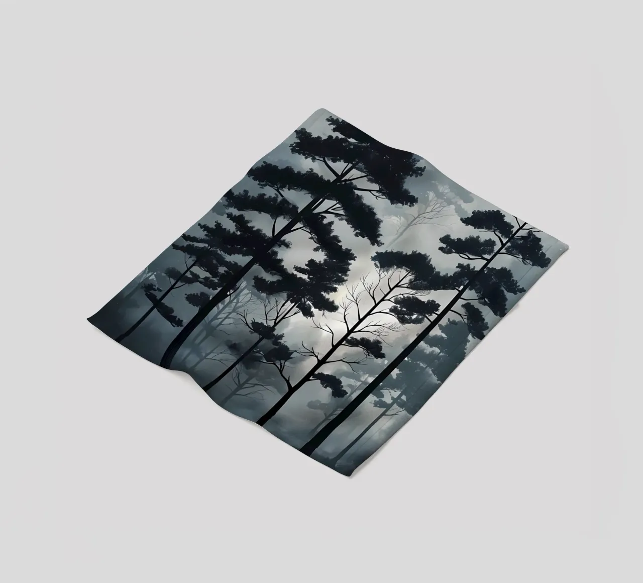 Pini nebbiosi coperta in pile da Artistic-shop