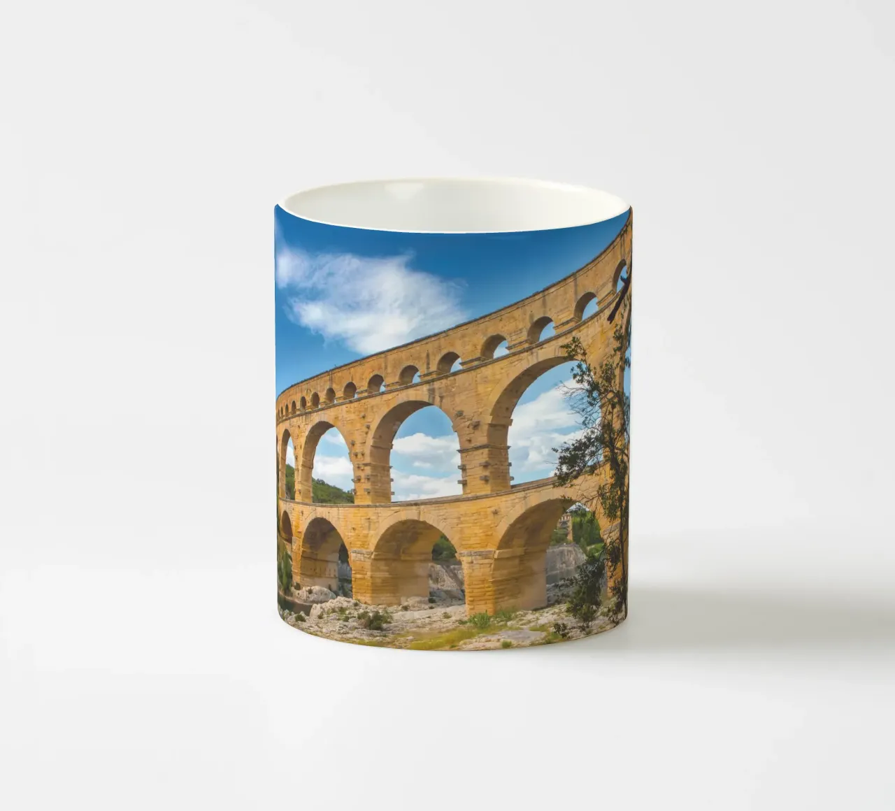 Pont du Gard tazza in ceramica da Dave Hare Photography