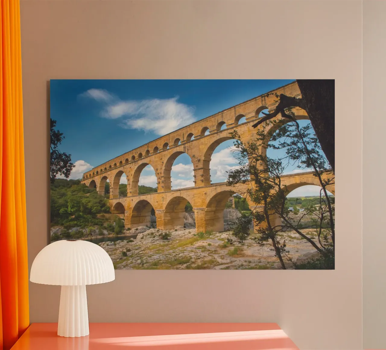 Pont du Gard alluminio dibond da Dave Hare Photography