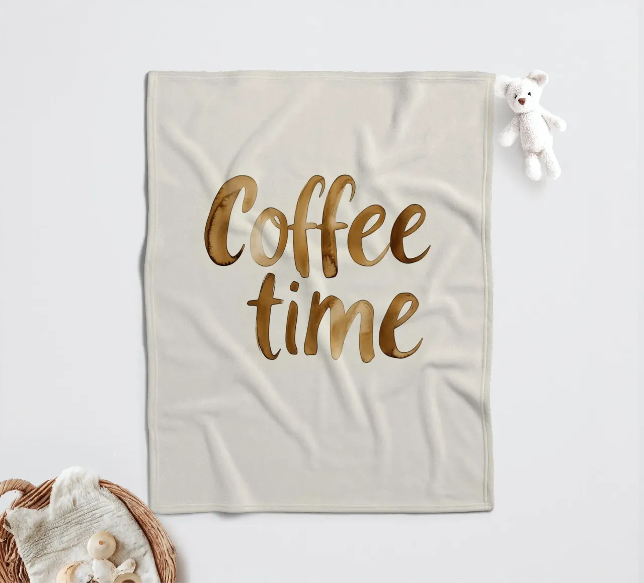 Coffee Time (Version 2) manta de franela de treechild