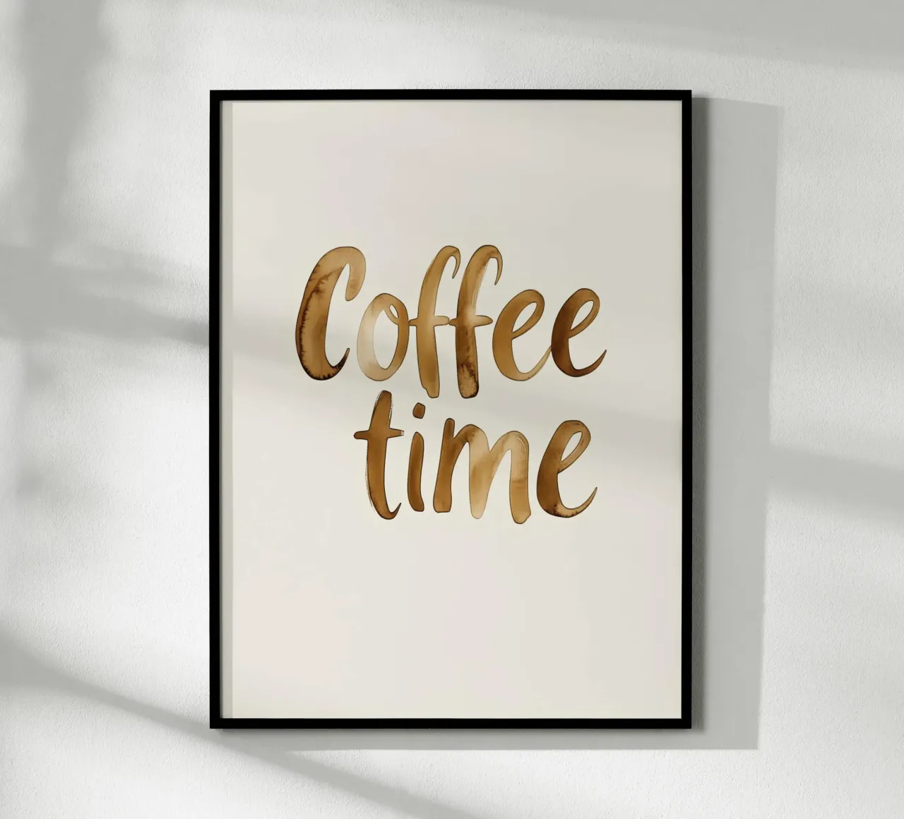 Coffee Time (Version 2) poster con telaio in plastica da treechild