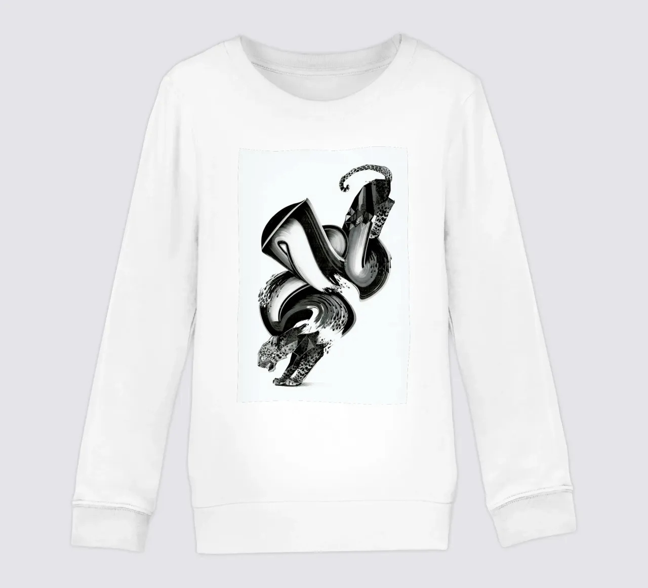 Panther Glitch felpa bambino da Birgit Palma