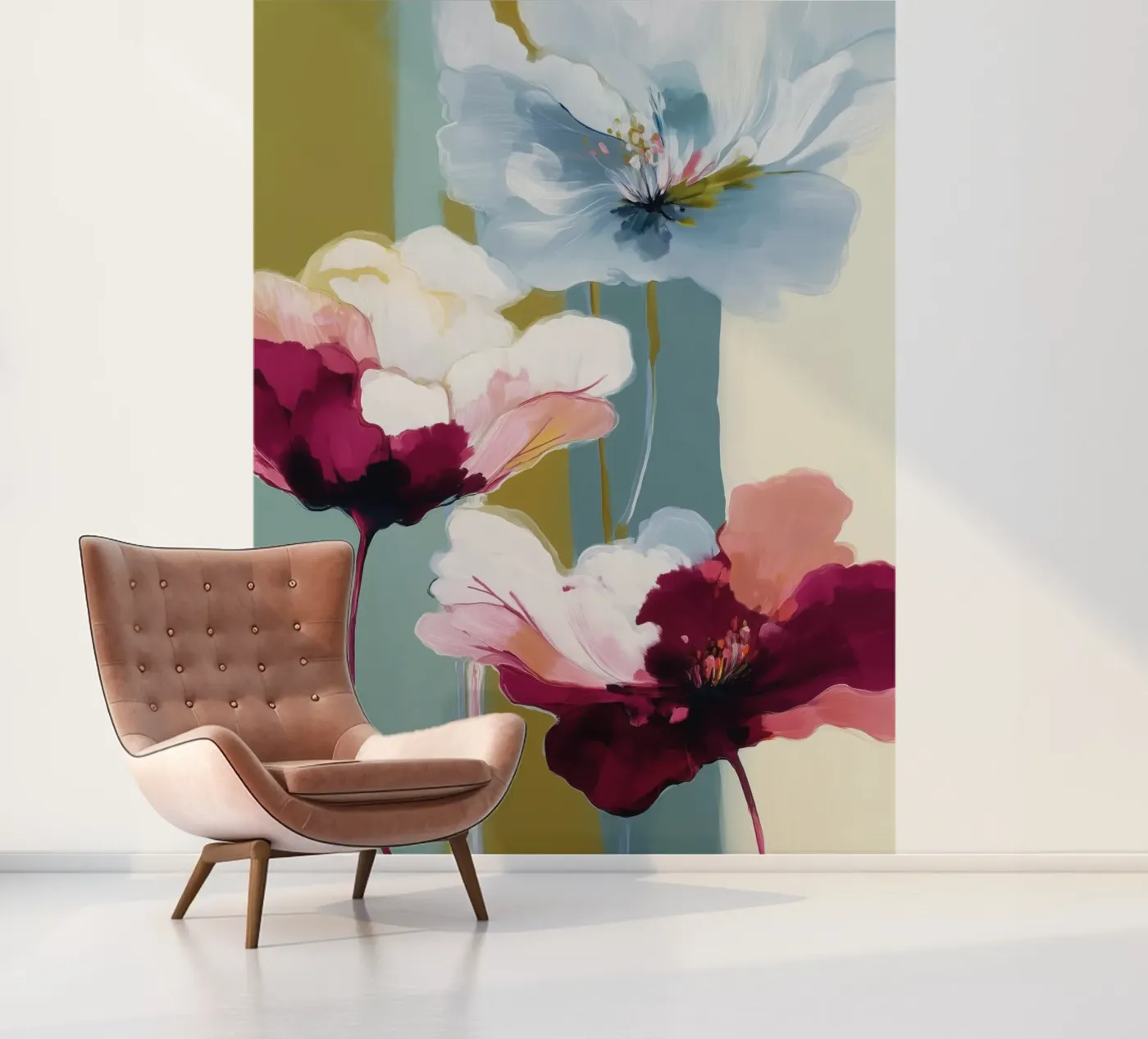 Soft Bloom fotobehang van Hazia