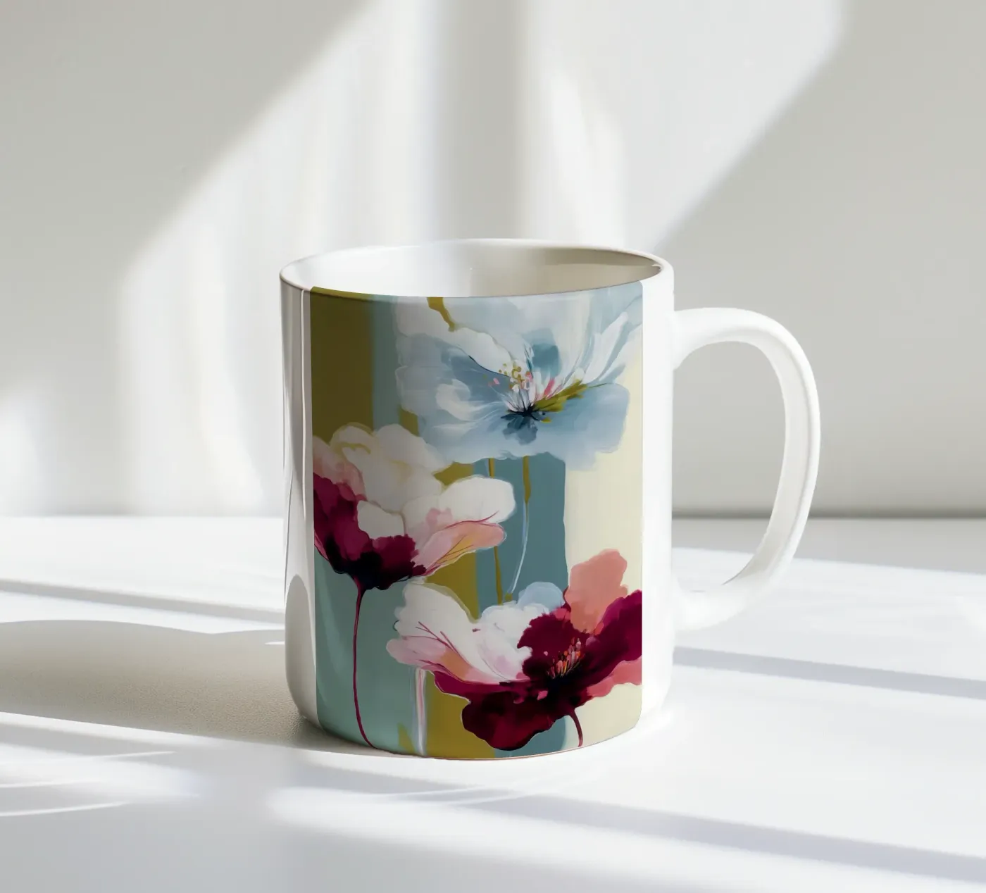 Soft Bloom ceramic mug by Hazia