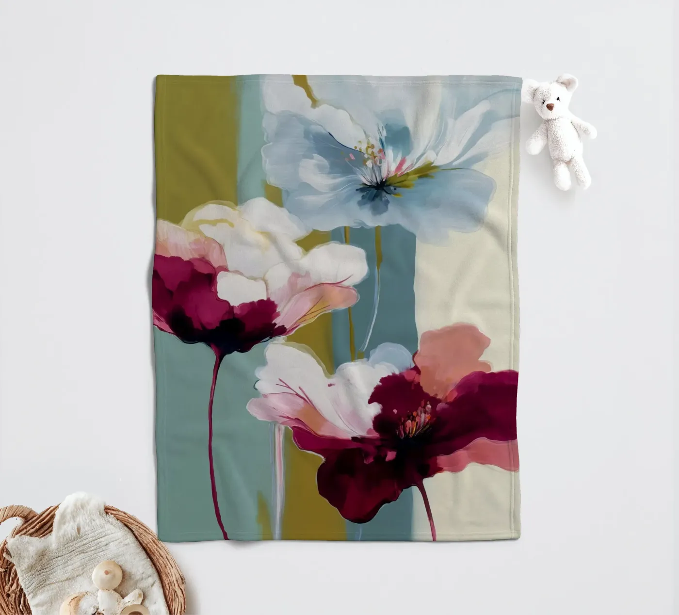 Soft Bloom fleecedeken van Hazia