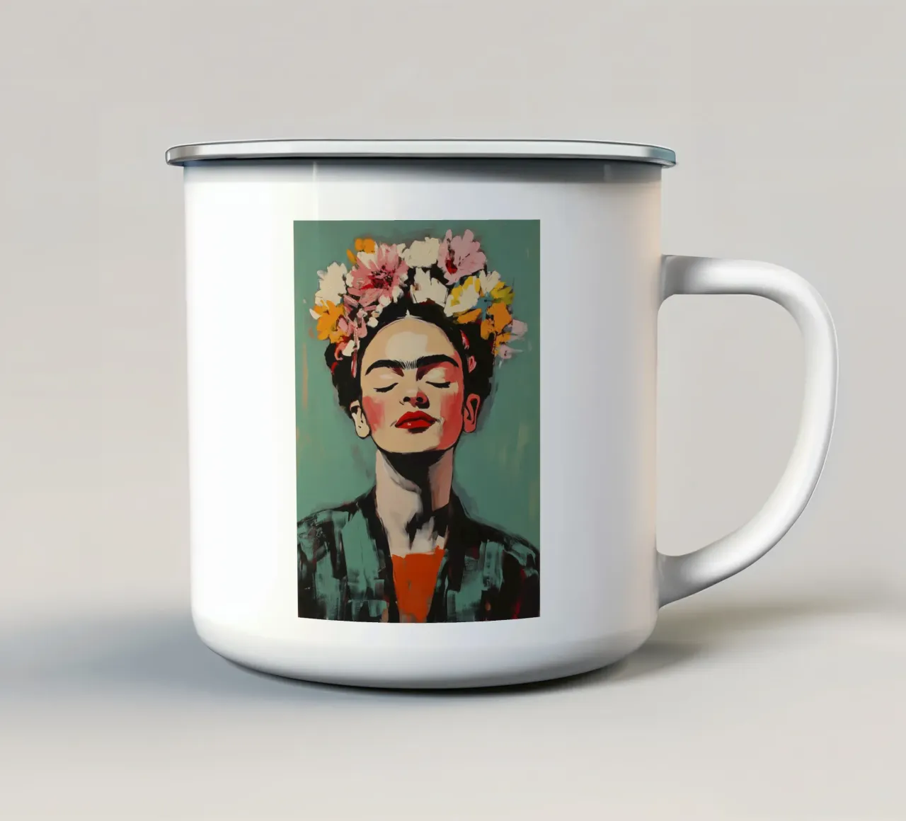 Enjoying Frida tazza in smalto da treechild