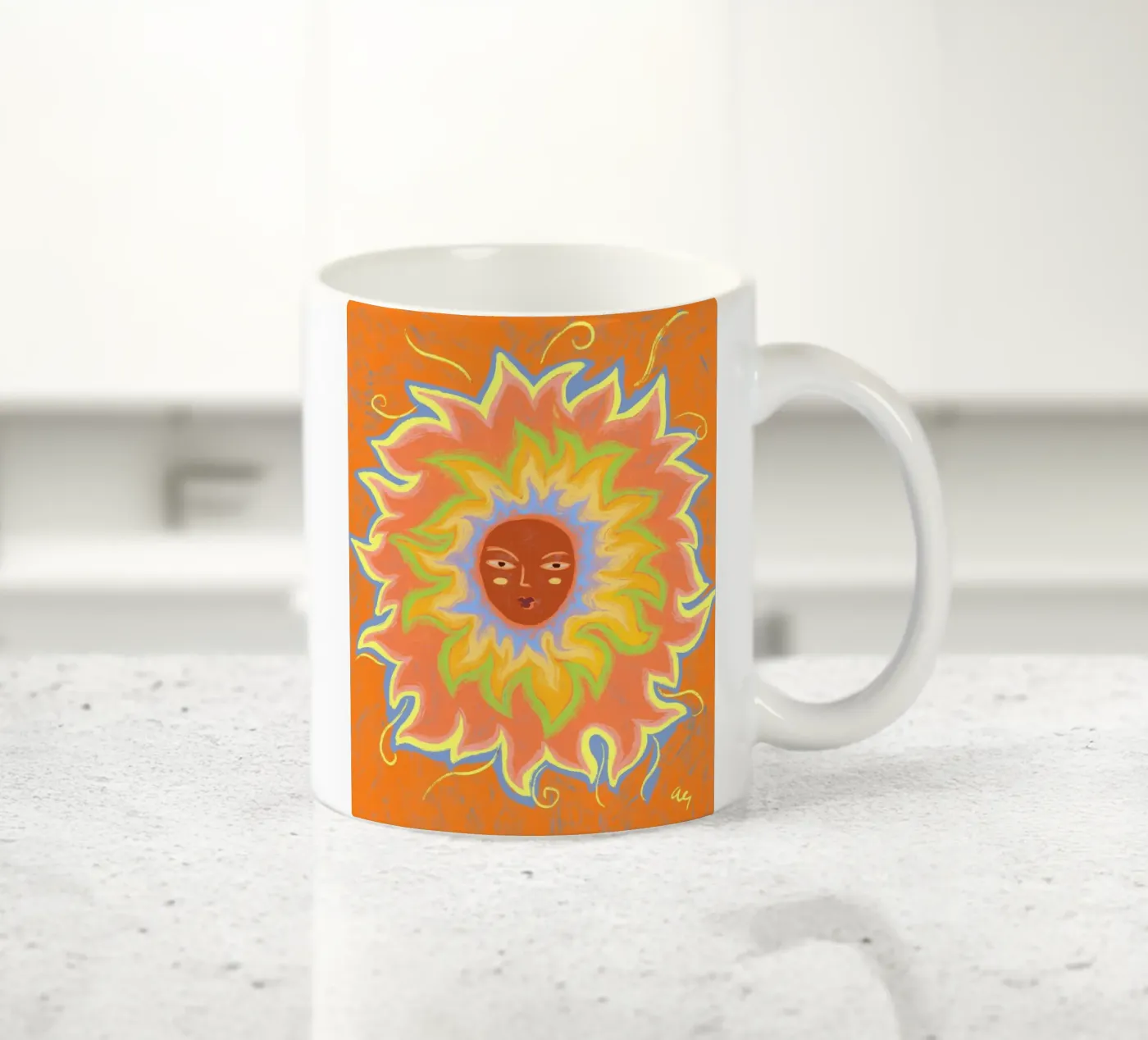 Sunshine ceramic mug by Arty Guava