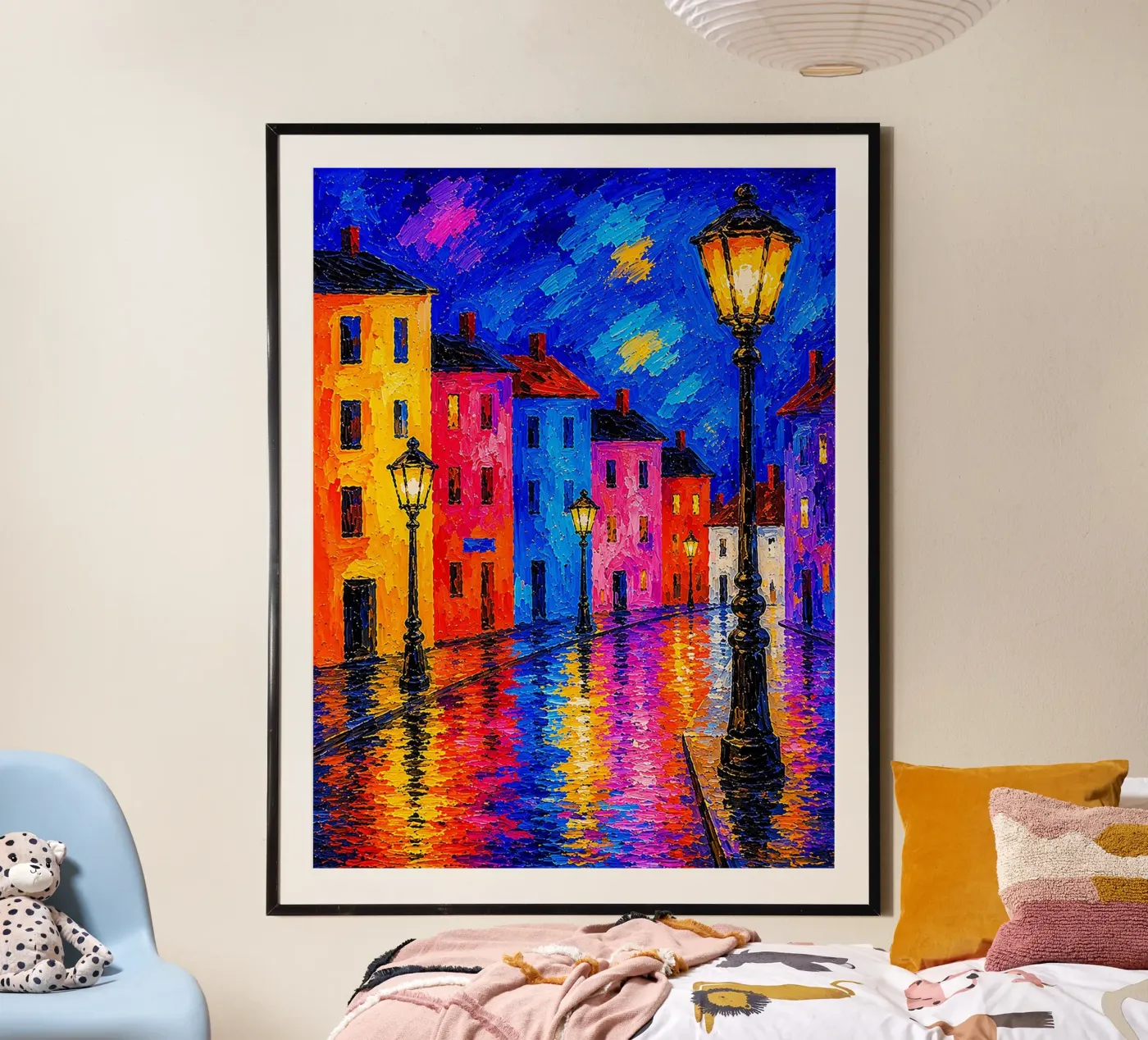 Vicoli illuminati poster da Bold Canvas Prints