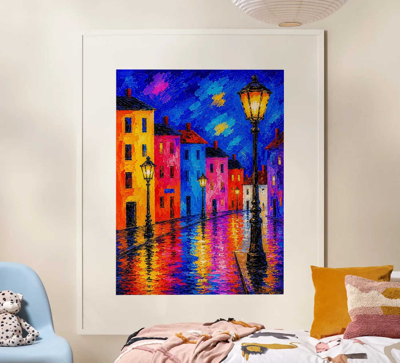 Vicoli illuminati poster da Bold Canvas Prints
