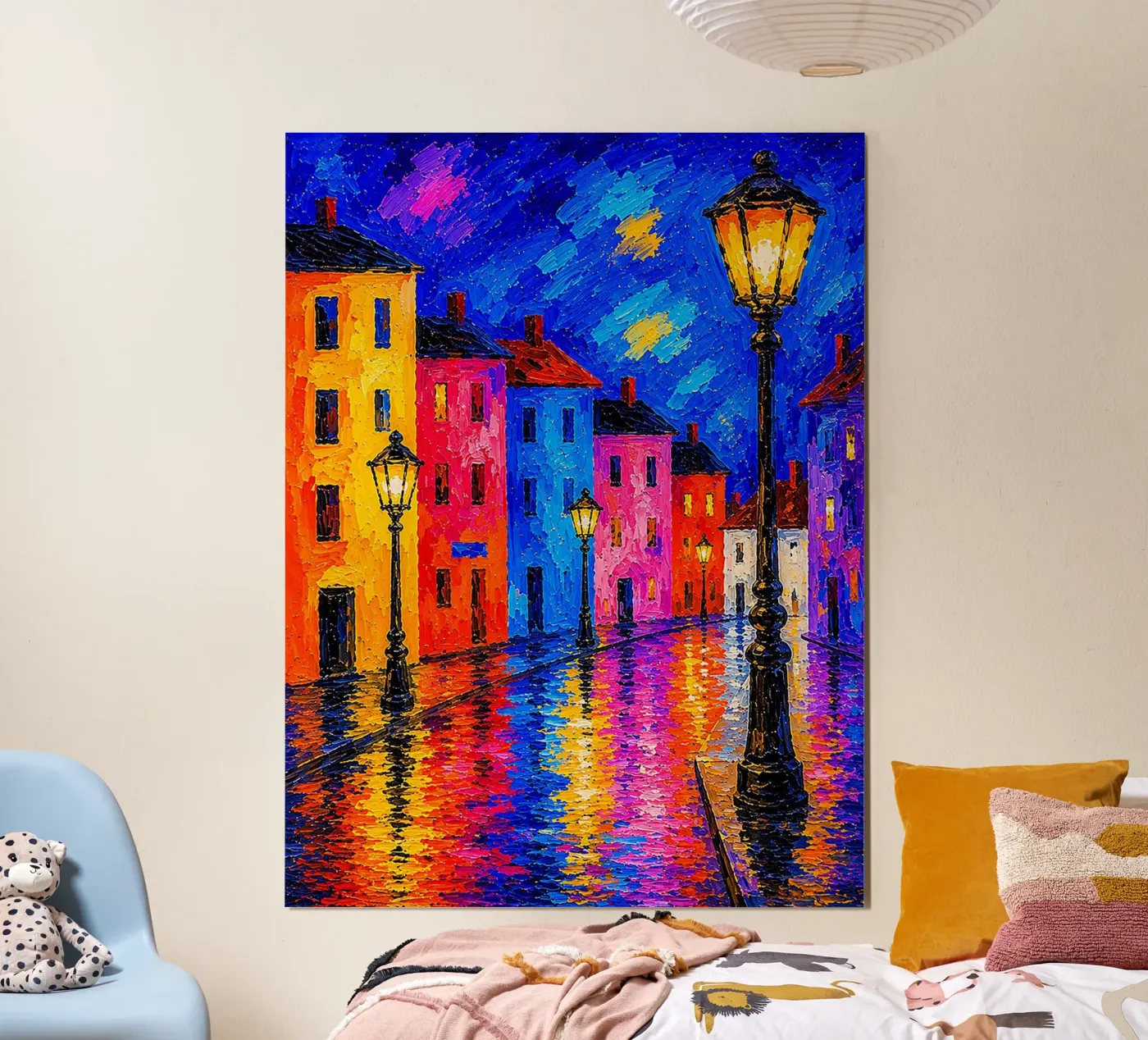 Vicoli illuminati poster da Bold Canvas Prints