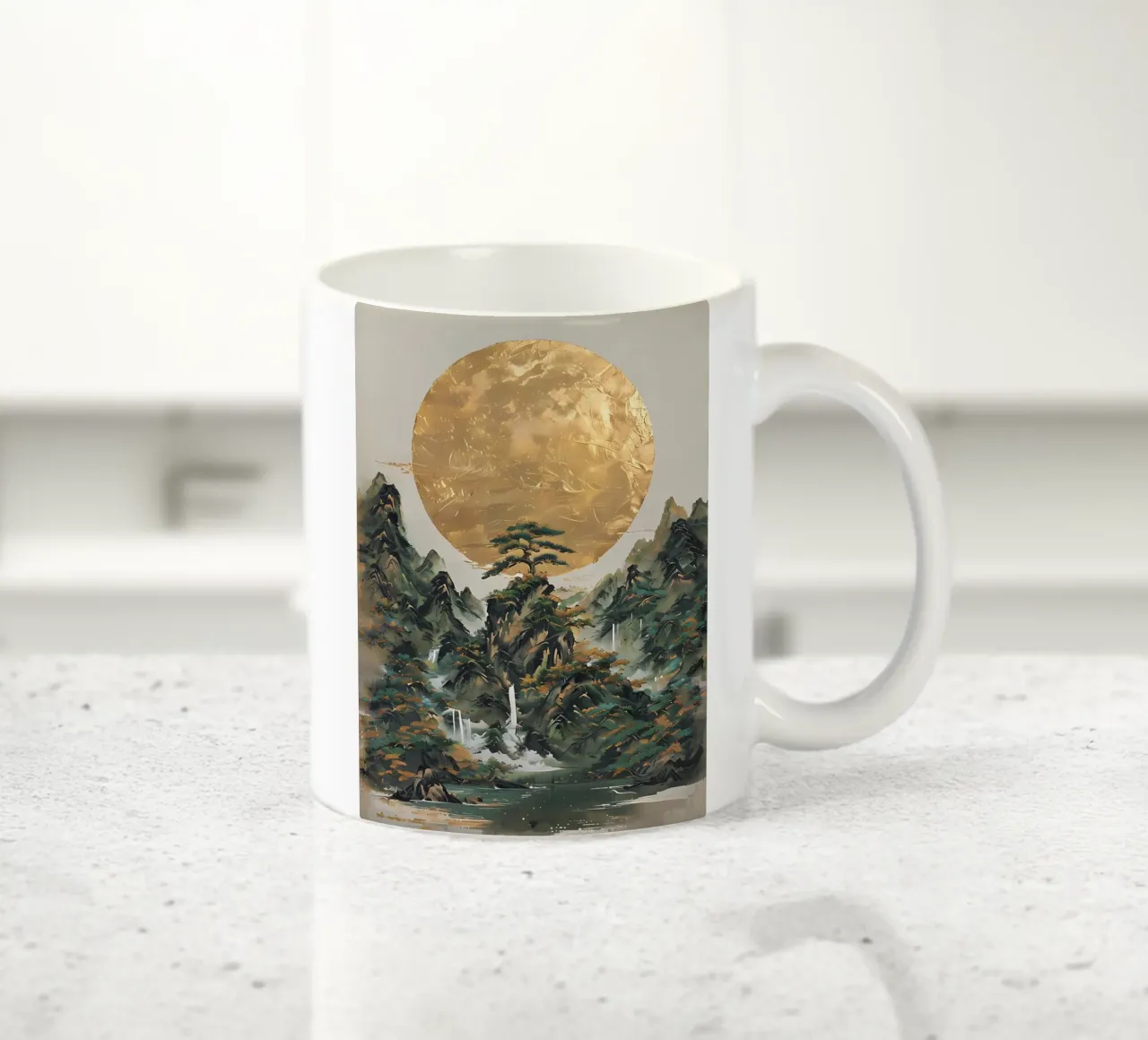 Serenità d'oro tazza in ceramica da Artistic-shop
