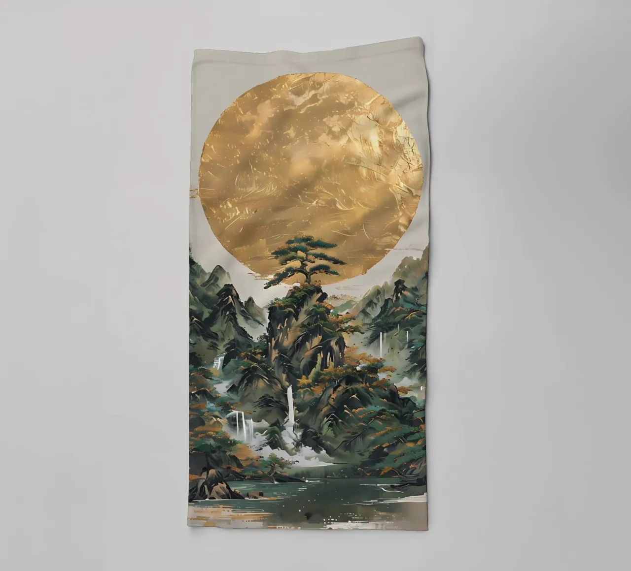 Serenità d'oro asciugamano da bagno da Artistic-shop