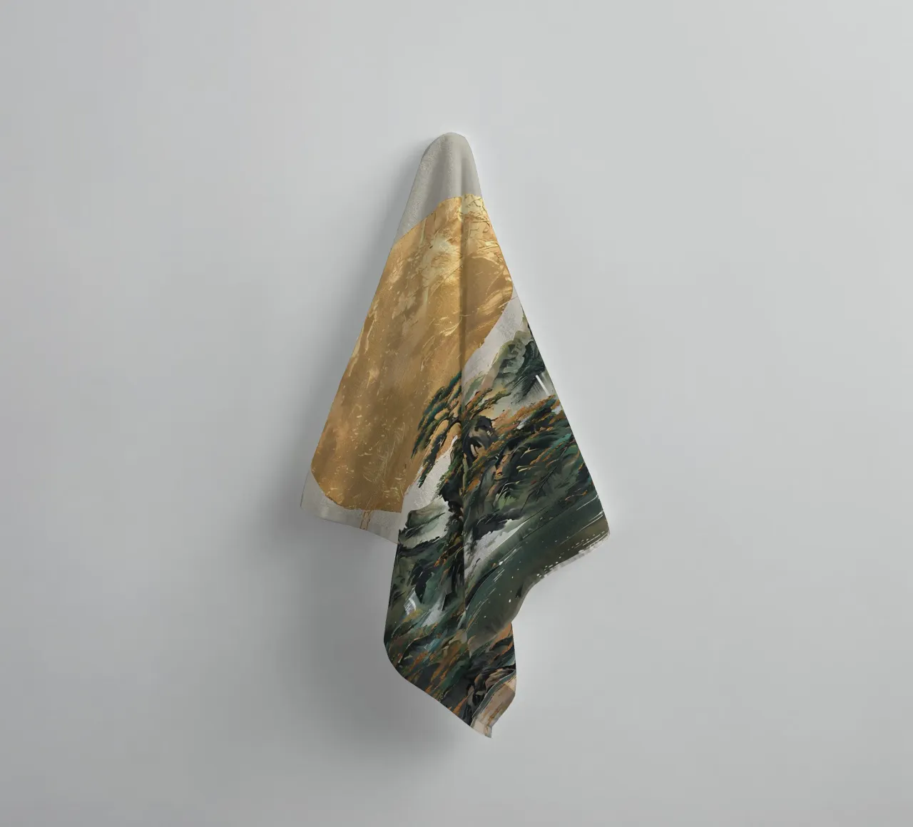 Serenità d'oro asciugamano da bagno da Artistic-shop