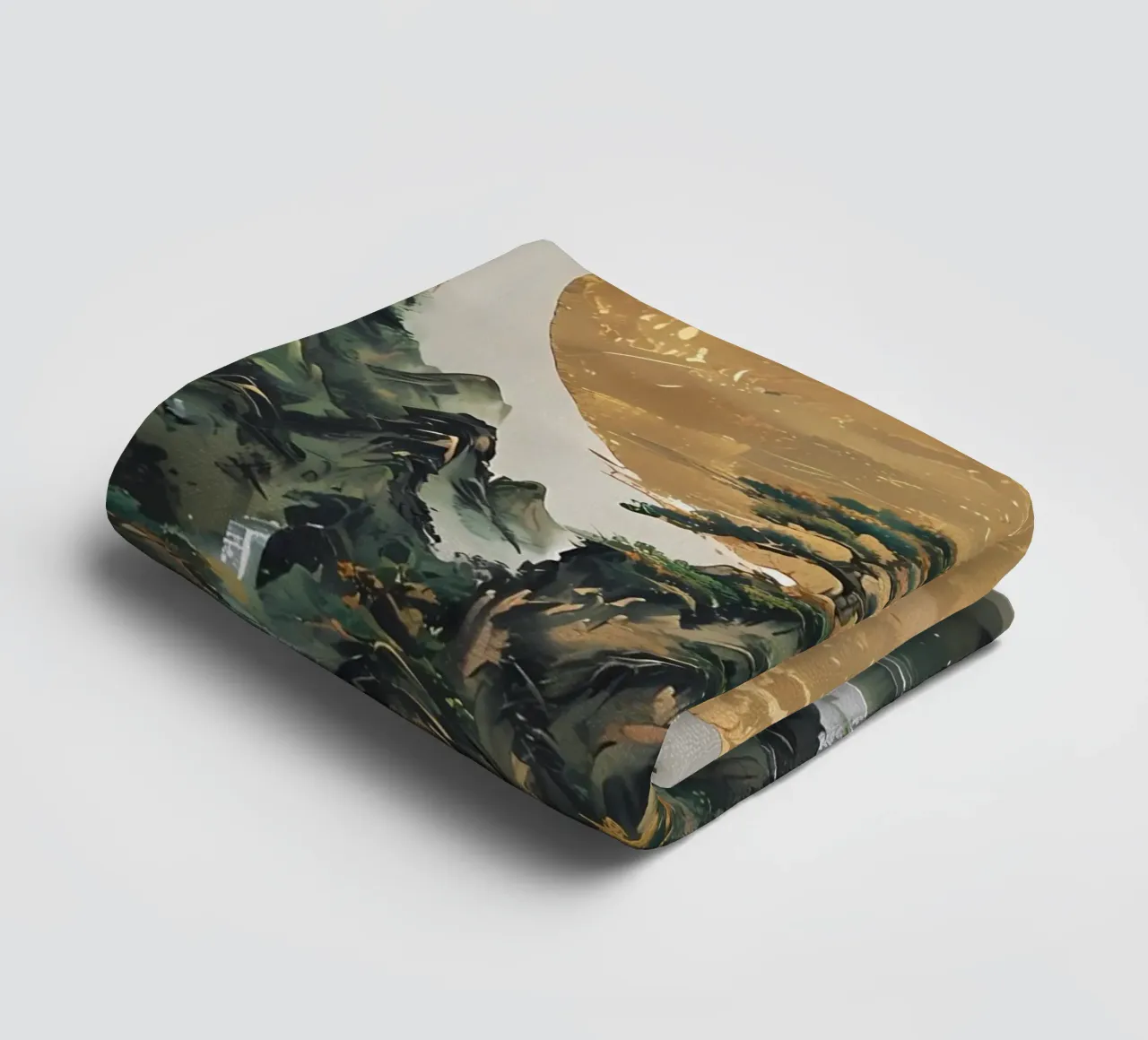 Serenità d'oro asciugamano da bagno da Artistic-shop