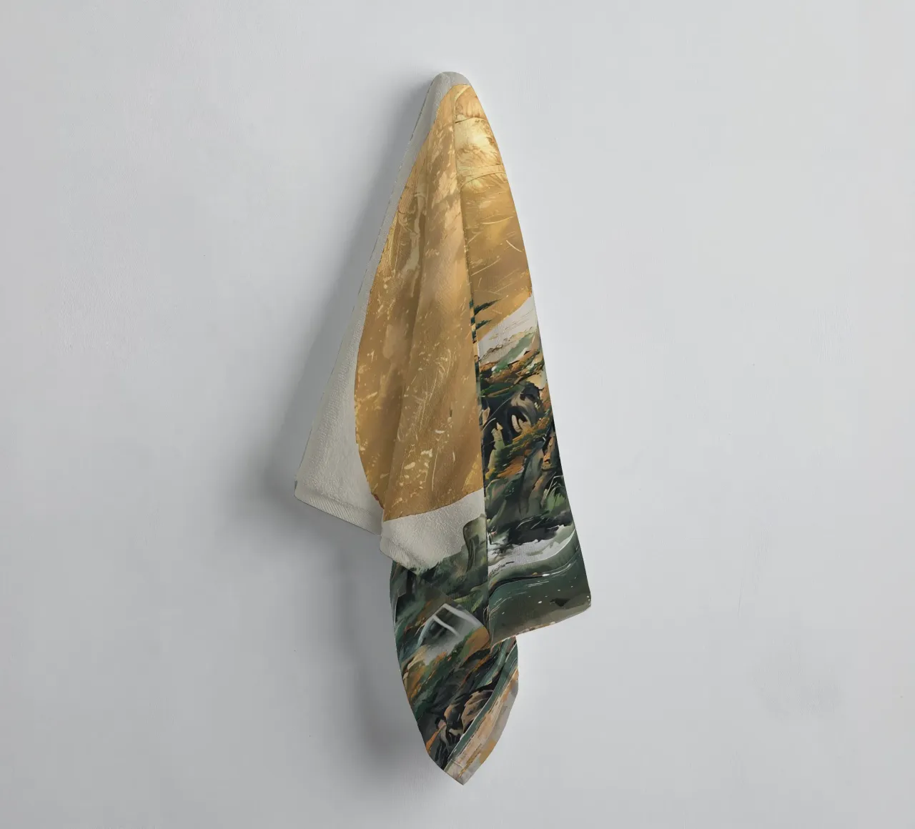 Serenità d'oro asciugamano da bagno da Artistic-shop