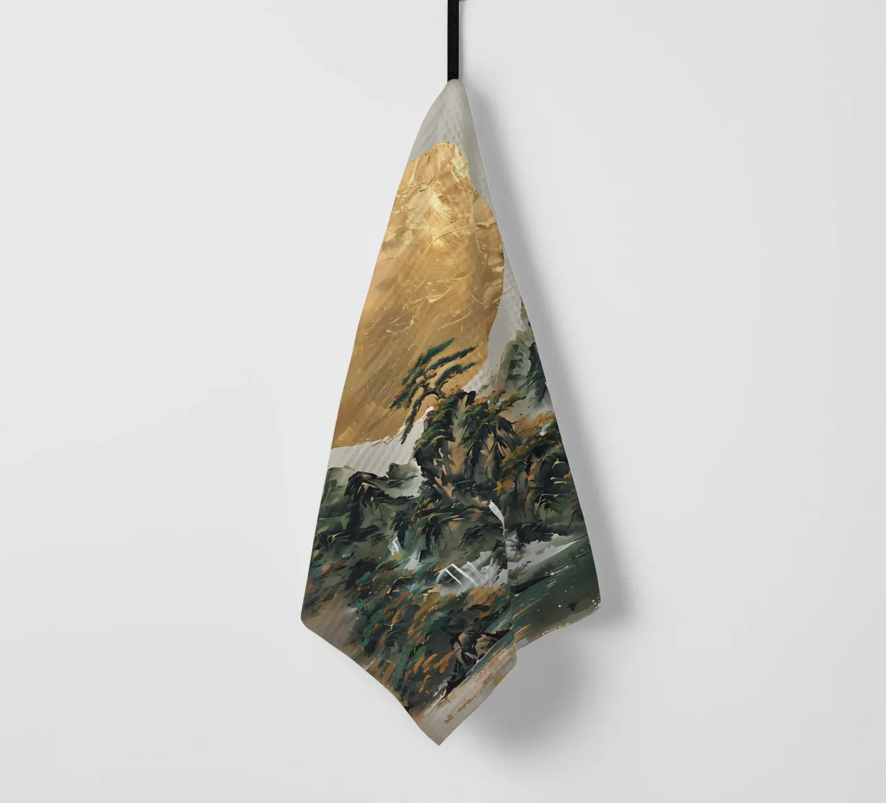 Serenità d'oro canovaccio da cucina da Artistic-shop