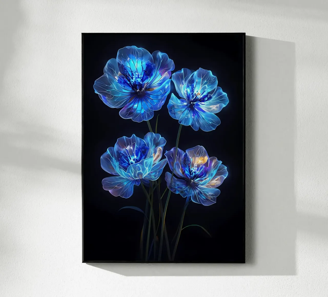 Fiori celesti plexiglass da Artistic-shop