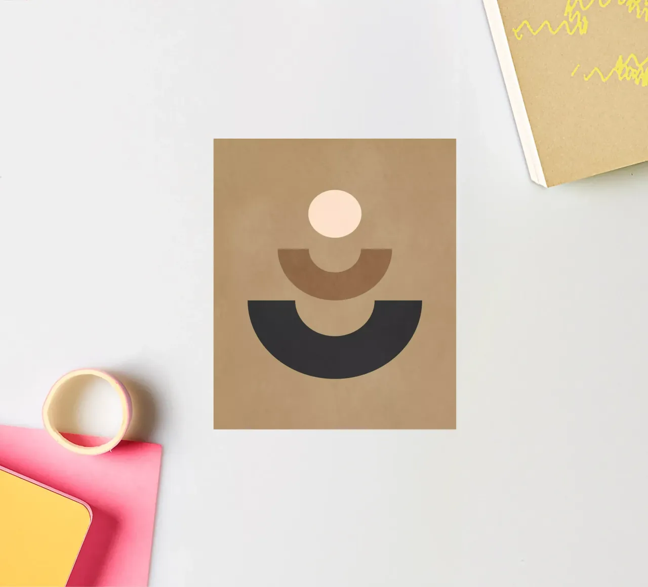 Minimal Geometric 38 sticker by Gaite