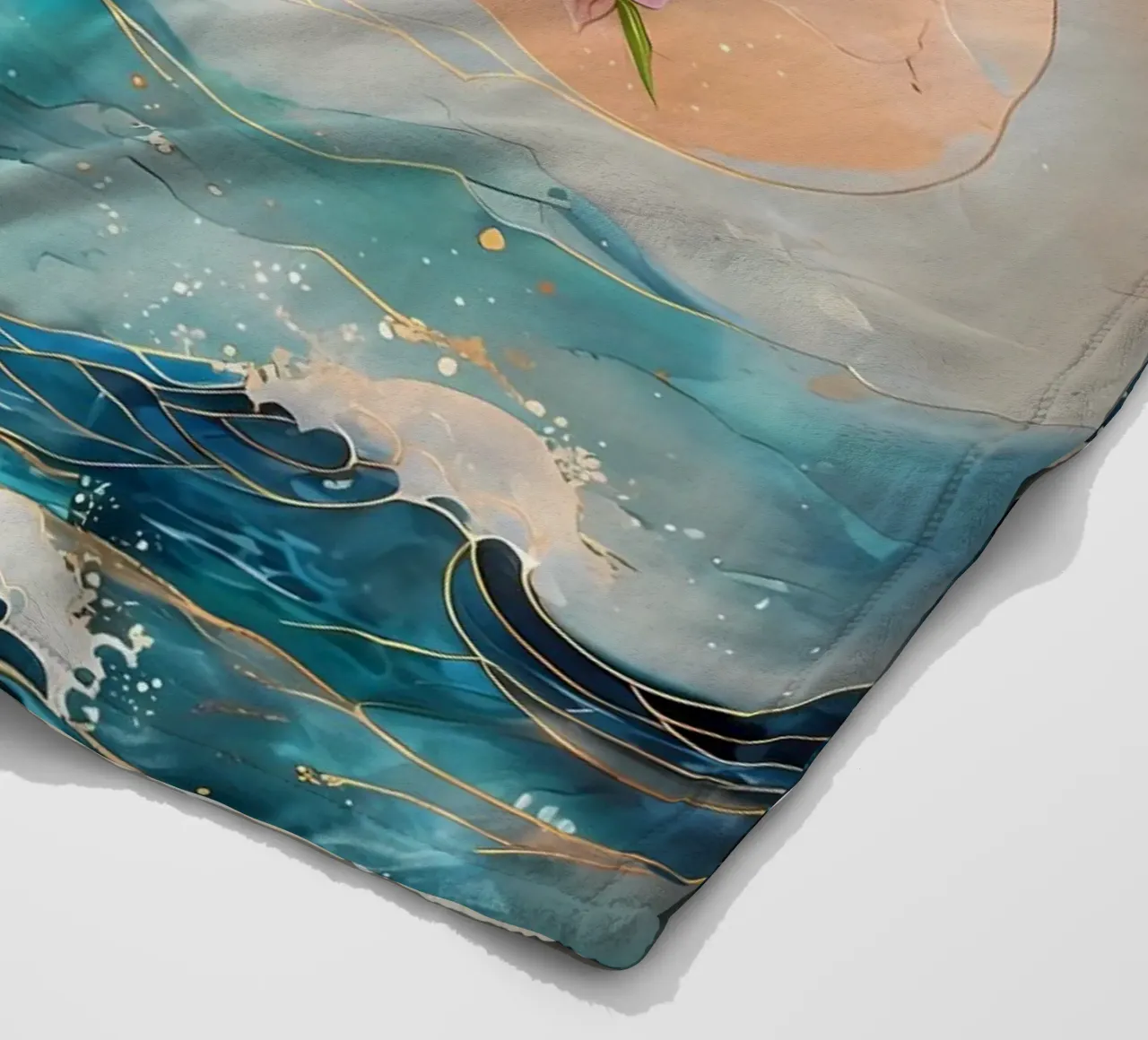 Serenità in mezzo alla tempesta coperta in pile da Artistic-shop