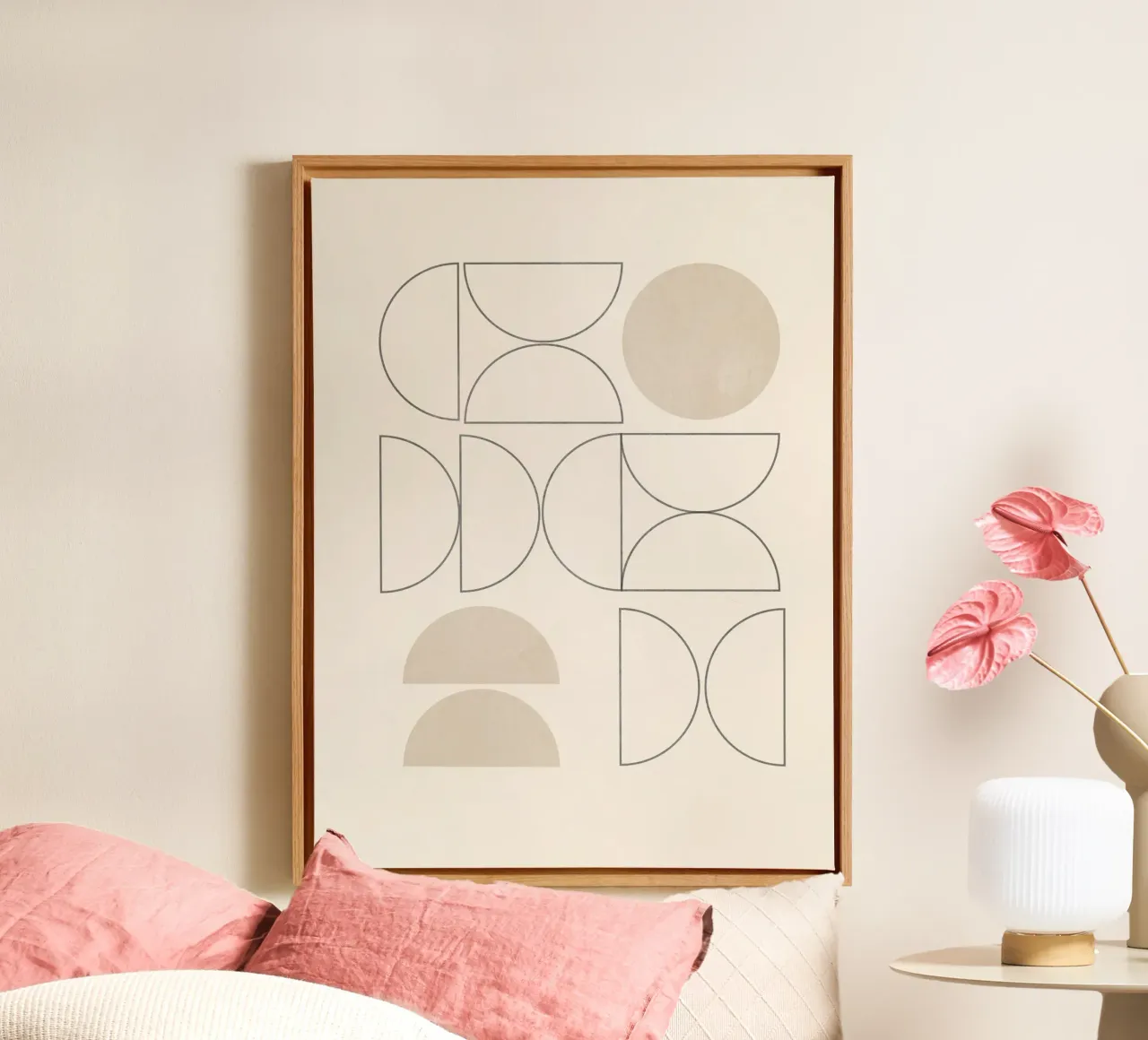 Geometrico minimale 41 tela con Cornice a cassetta da Gaite