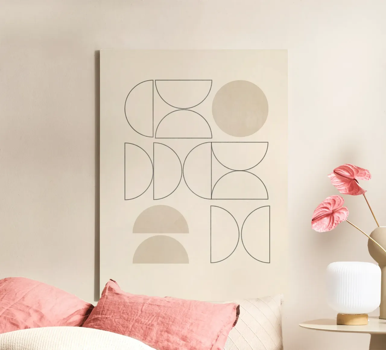 Geometrico minimale 41 tela con Cornice a cassetta da Gaite