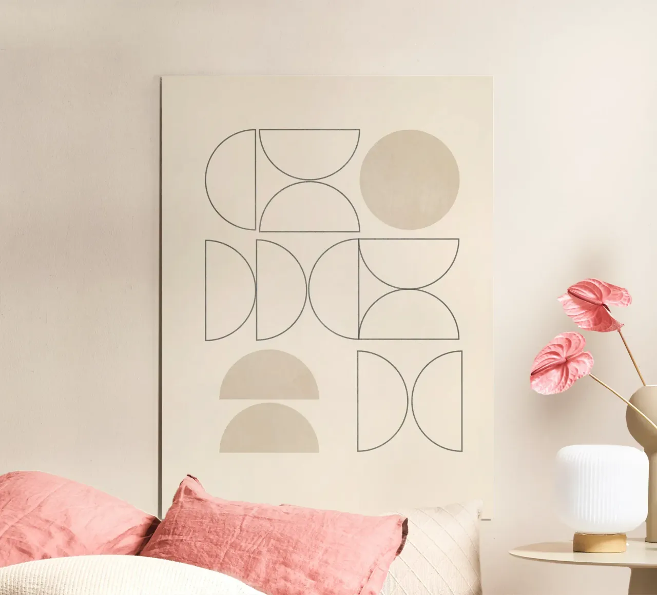 Geometrico minimale 41 poster con telaio in legno da Gaite