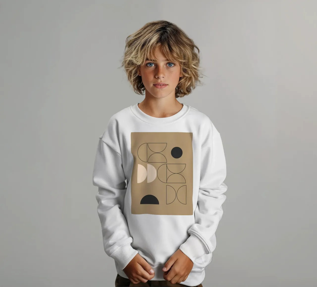 Geometrico minimale 40 felpa bambino da Gaite