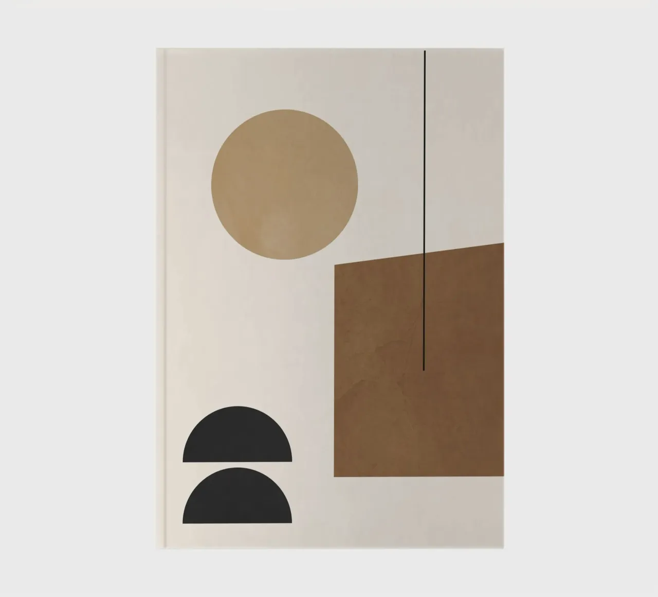 Minimal Geometric 45 notebook by Gaite
