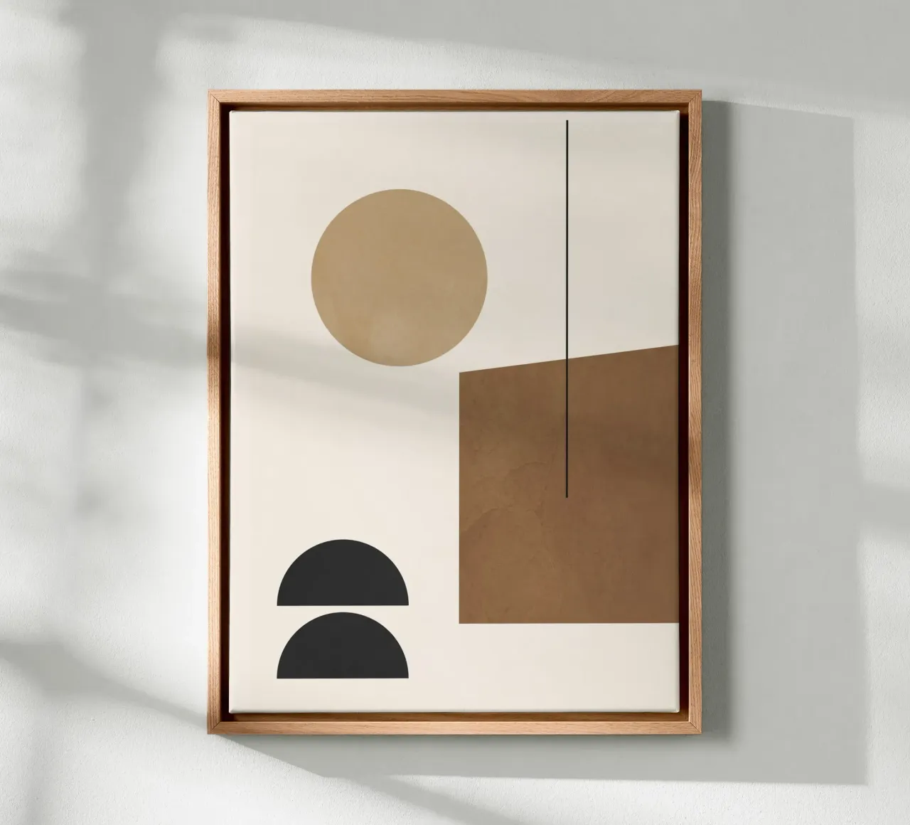 Minimal Geometric 45 canvas by Gaite