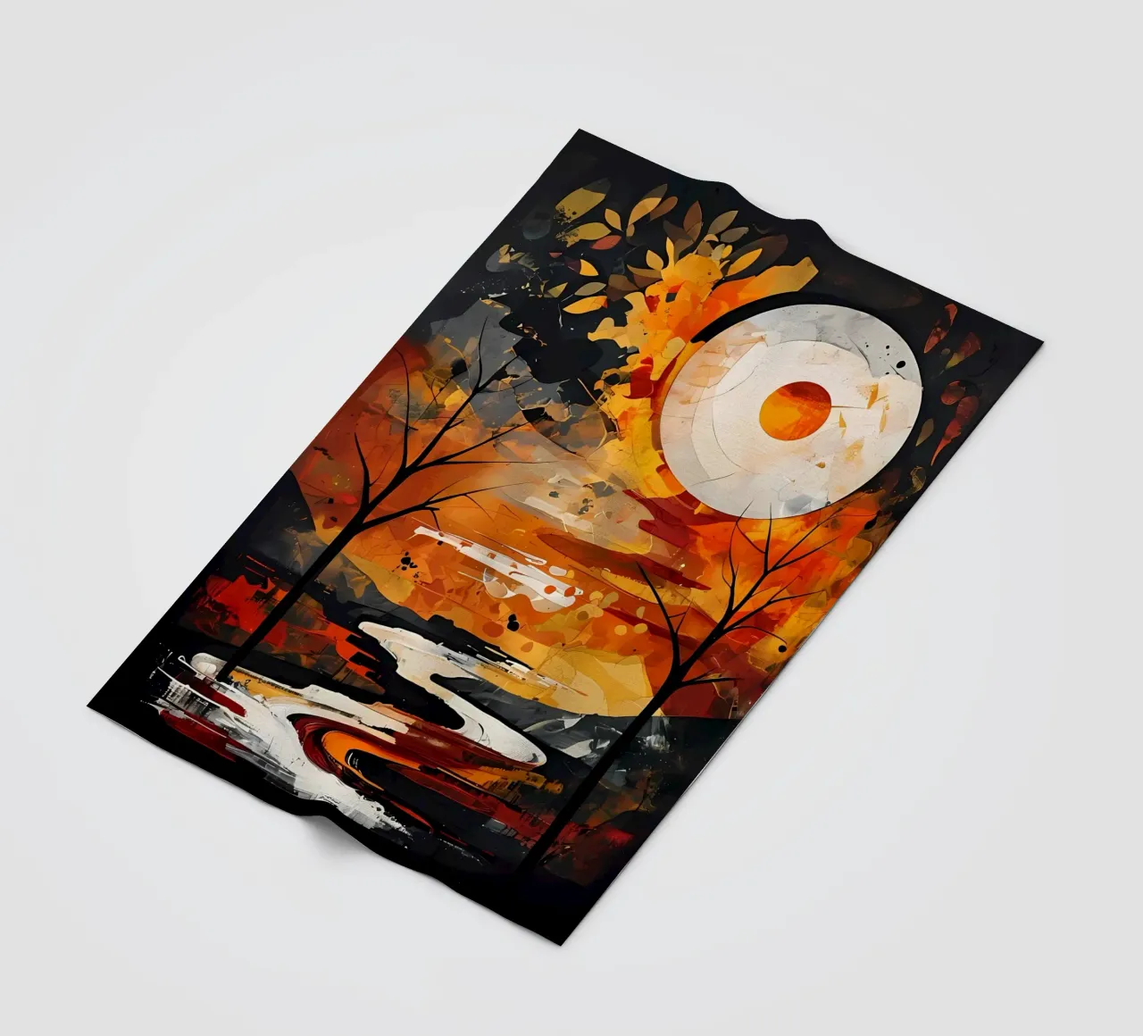 Gelassener Sonnenuntergang Fleecedecke von Artistic-shop