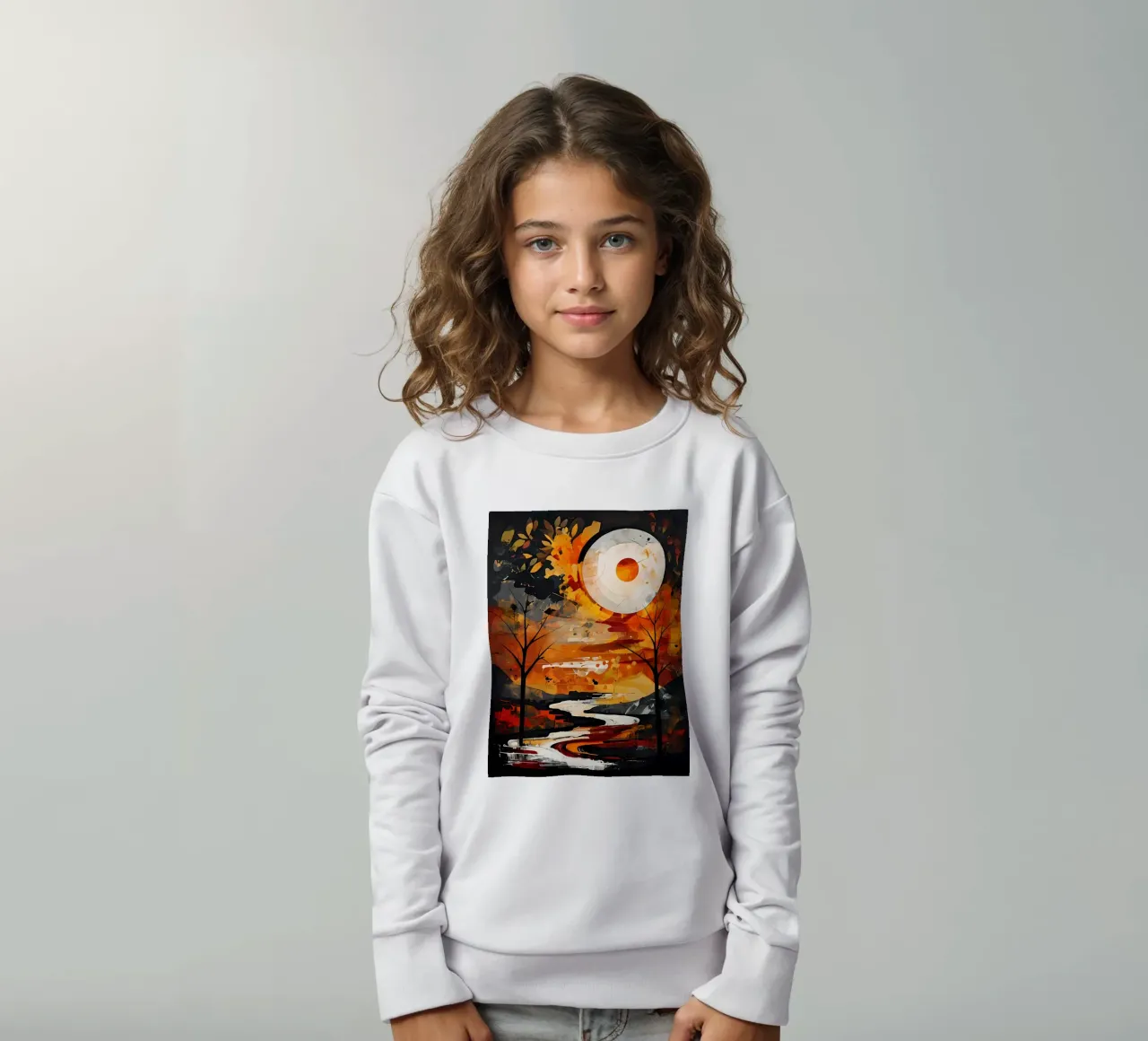 Tramonto sereno felpa bambino da Artistic-shop