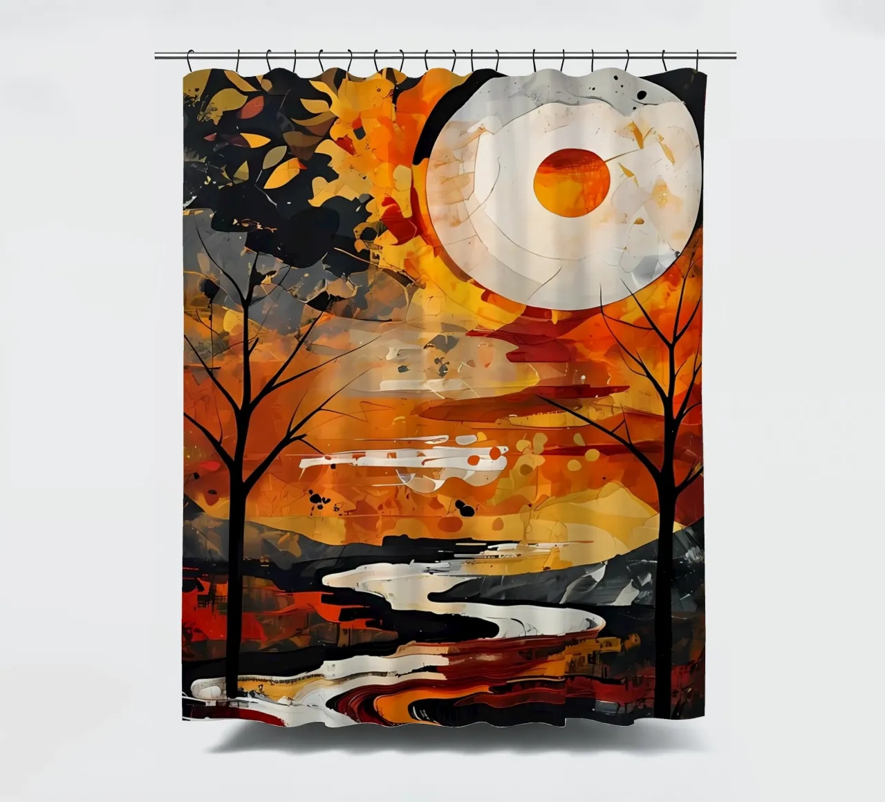 Serene Sunset shower curtain by Artistic-shop