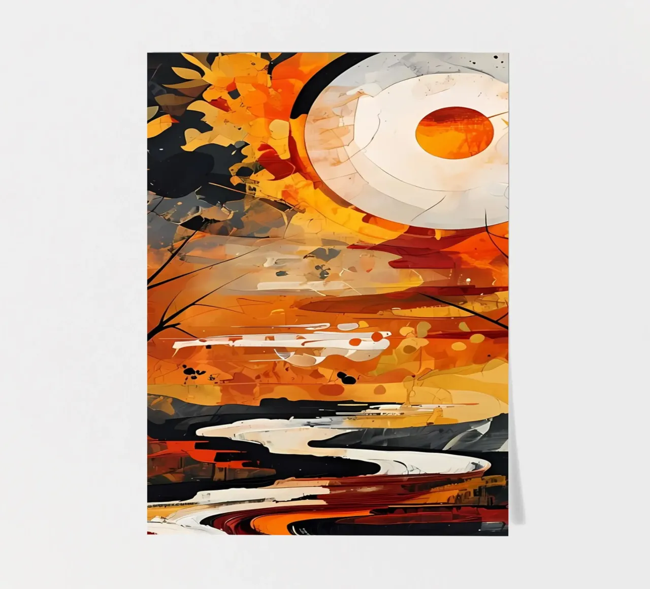 Serene Sunset sticker sheet by Artistic-shop