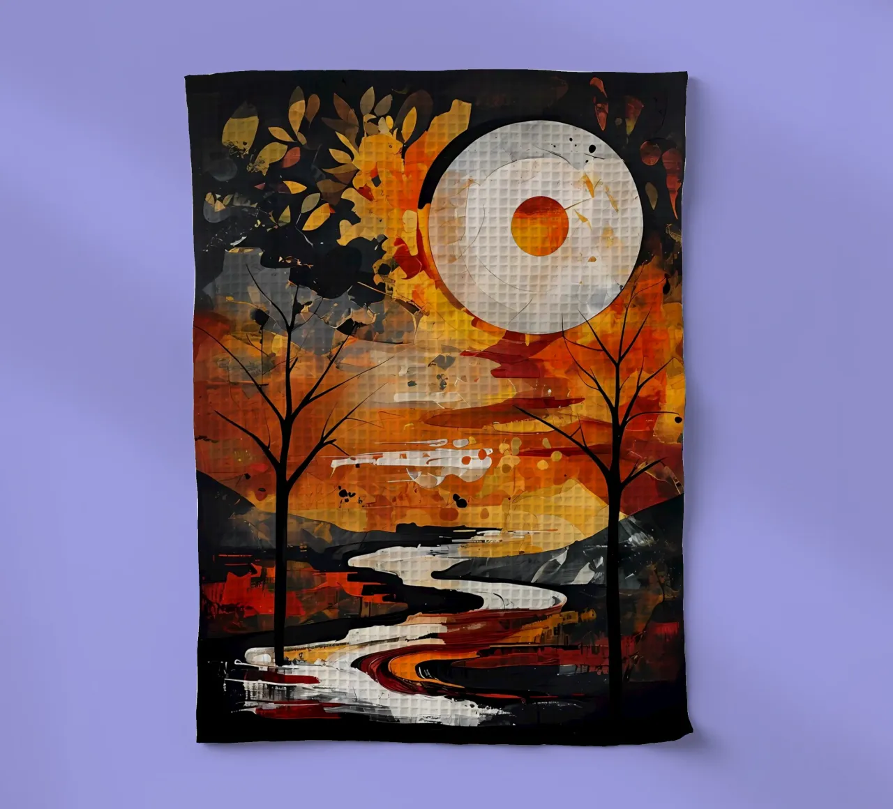 Tramonto sereno canovaccio da cucina da Artistic-shop