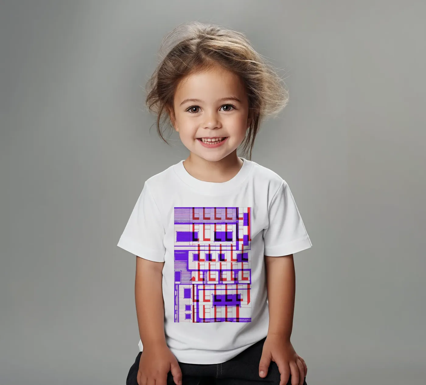 Two kids t-shirt by Jan Luzar
