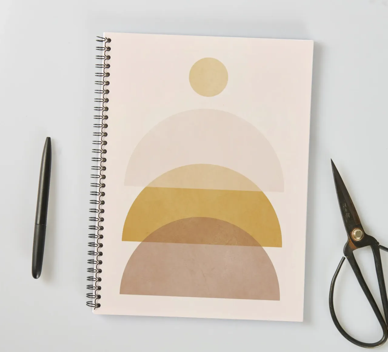 Minimal Geometric 53 spiral notebook by Gaite