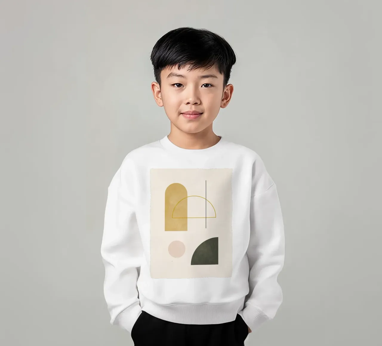 Geometrico minimale 56 felpa bambino da Gaite