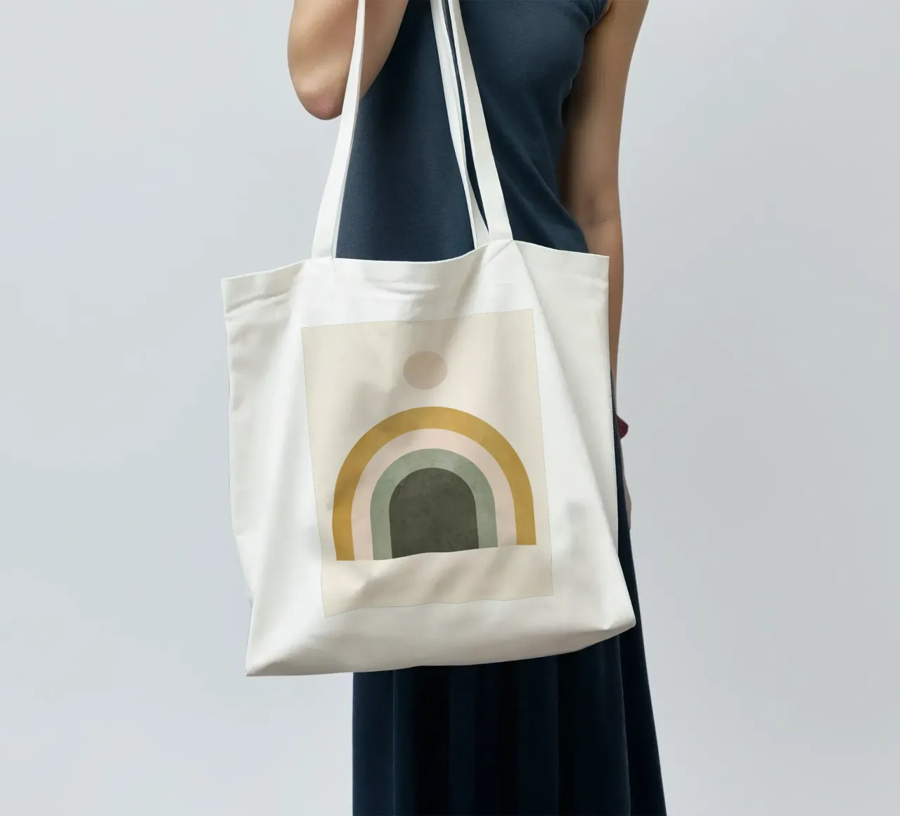 Geometrico minimale 54 borsa in juta da Gaite