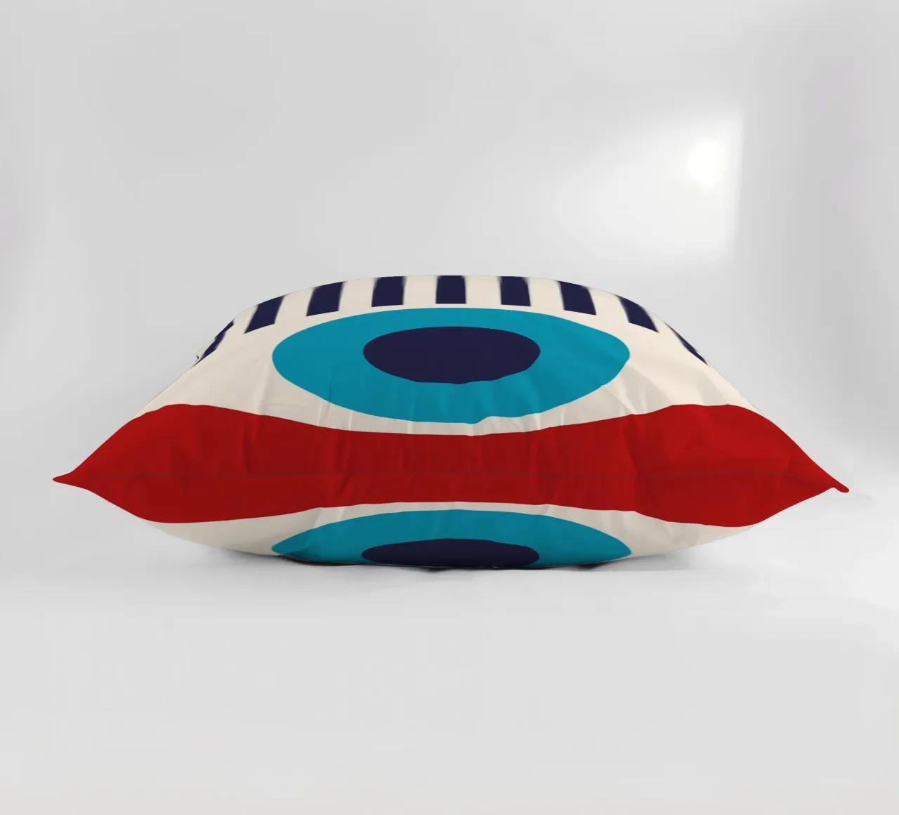Mostra Bauhaus 1919 - Grafica retrò in colori primari cuscino da Whole©