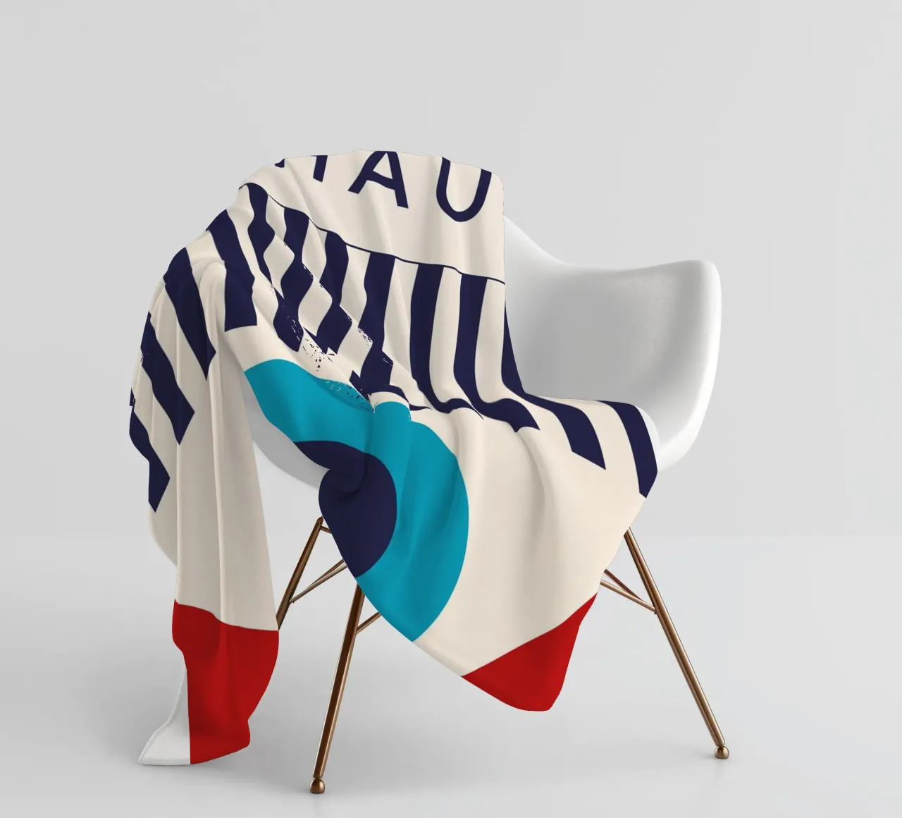 Mostra Bauhaus 1919 - Grafica retrò in colori primari coperta in pile da Whole©