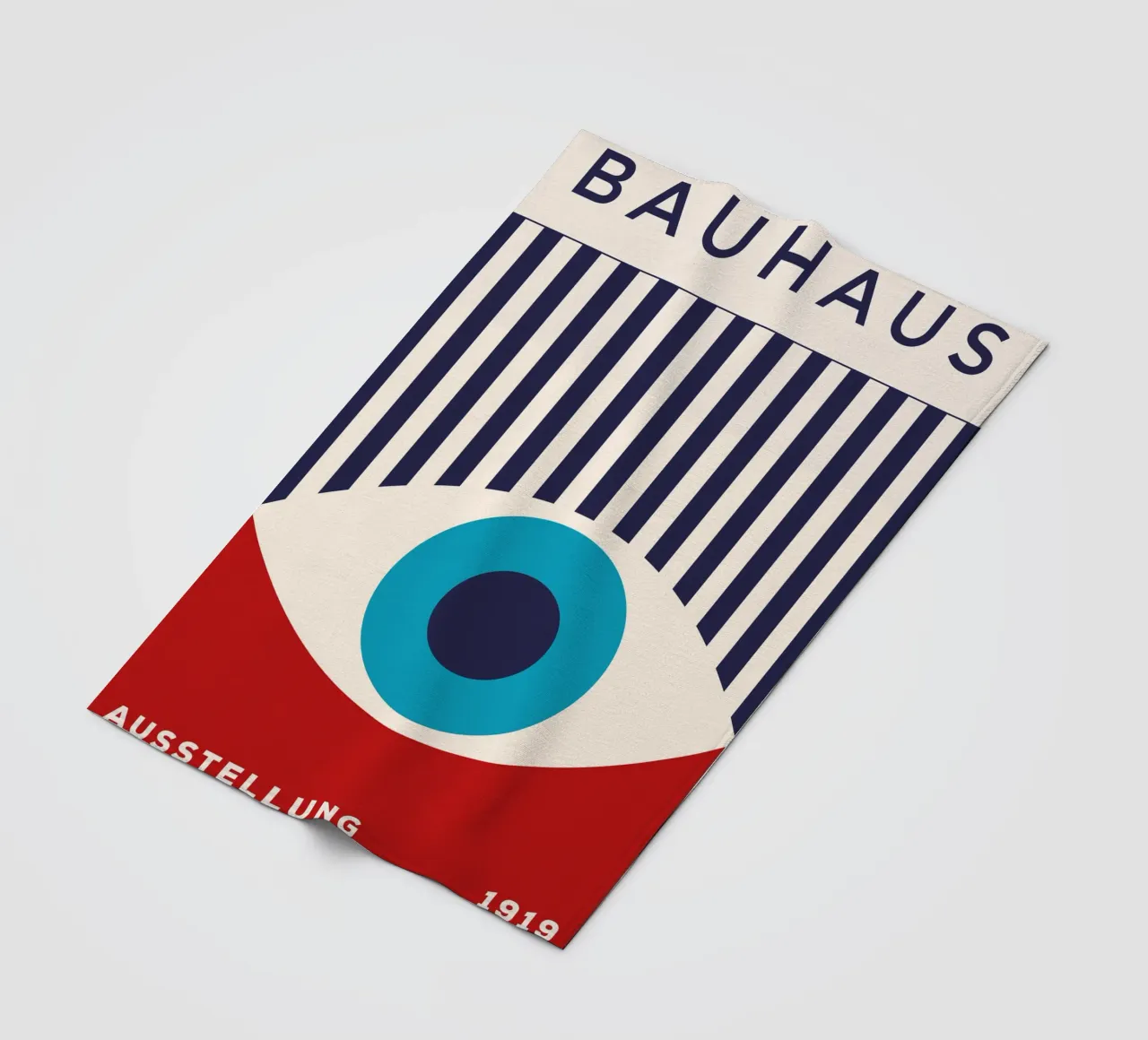 Mostra Bauhaus 1919 - Grafica retrò in colori primari coperta in pile da Whole©