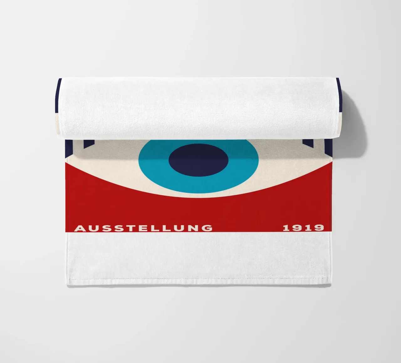 Mostra Bauhaus 1919 - Grafica retrò in colori primari telo mare da Whole©